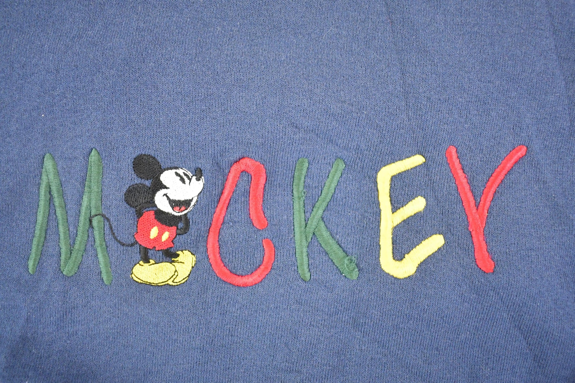 Vintage 1990s Disney Crewneck Sweatshirt Men's M / Mickey Mouse / Embroidered Sweater / 90s Retro Cartoon from propervintagecanada