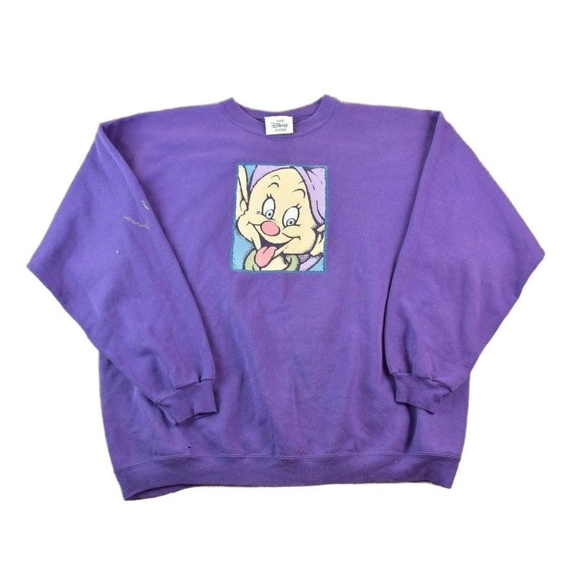 Vintage 1990s Disney Dopey Snow White Crewneck Men's XL from propervintagecanada