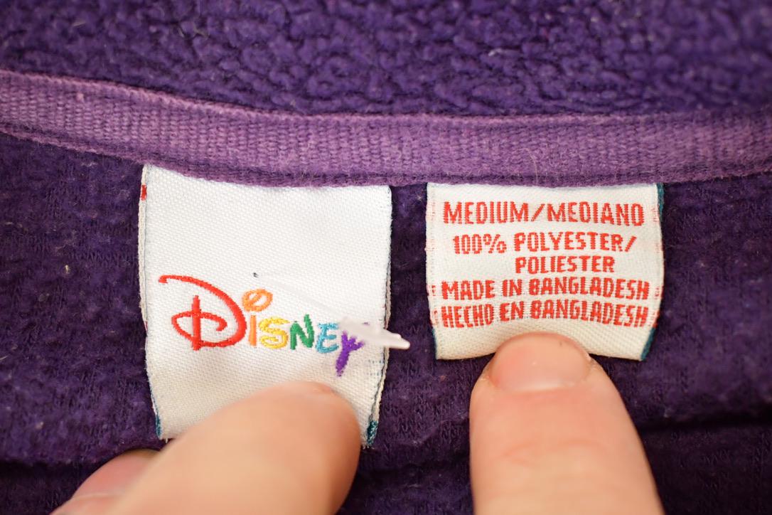 Vintage 1990s Disney Eeyore Winnie The Pooh Fleece Quarter Zip Sweater Women's M from propervintagecanada