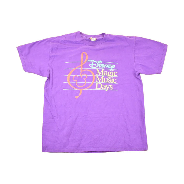 Vintage 1990s Disney Magic Music Days Souvenir Travel T-Shirt Men's L from propervintagecanada