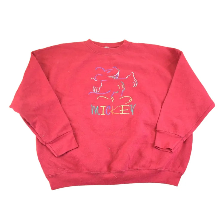 Vintage 1990s Disney Mickey Mouse Sweatshirt Men's L from propervintagecanada