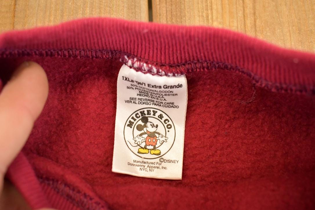 Vintage 1990s Disney Mickey Mouse Sweatshirt Men's L from propervintagecanada
