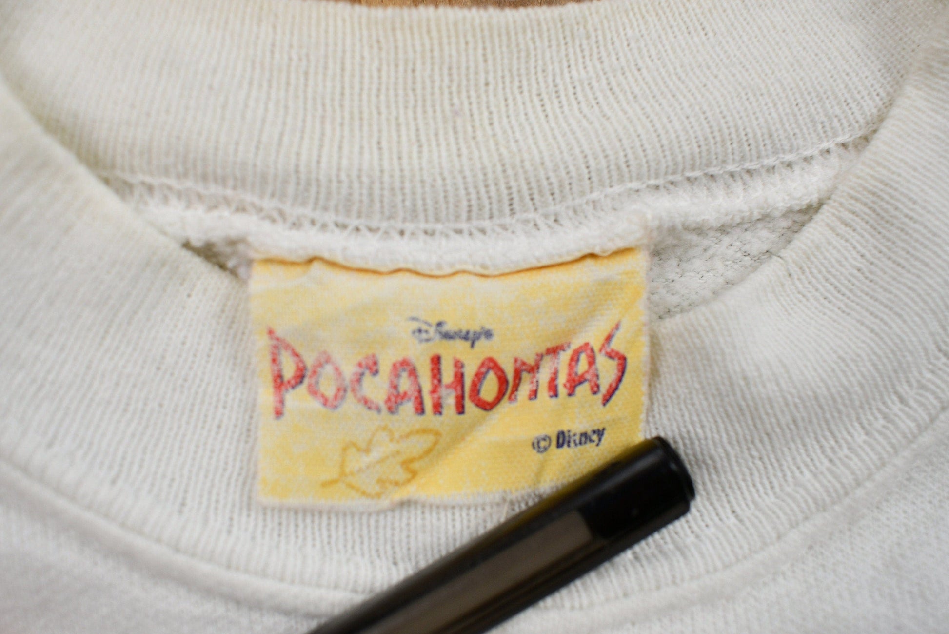 Vintage 1990s Disney's Pocahontas Graphic Crewneck Sweatshirt Youth Large from propervintagecanada
