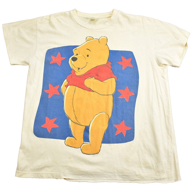 Vintage 1990s Disney Winnie The Pooh Cartoon Promo T-Shirt Men's Medium from propervintagecanada
