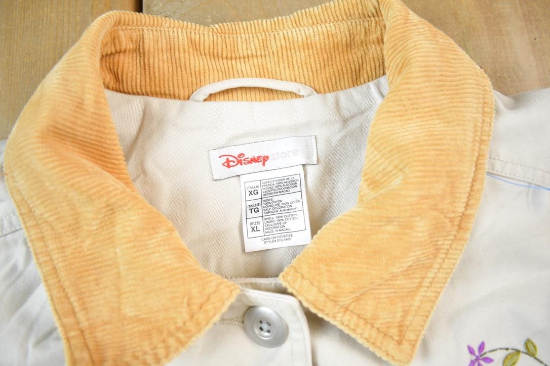 Vintage 1990s Disney Winnie The Pooh Eeyore Embroidered Jacket Men's XL from propervintagecanada