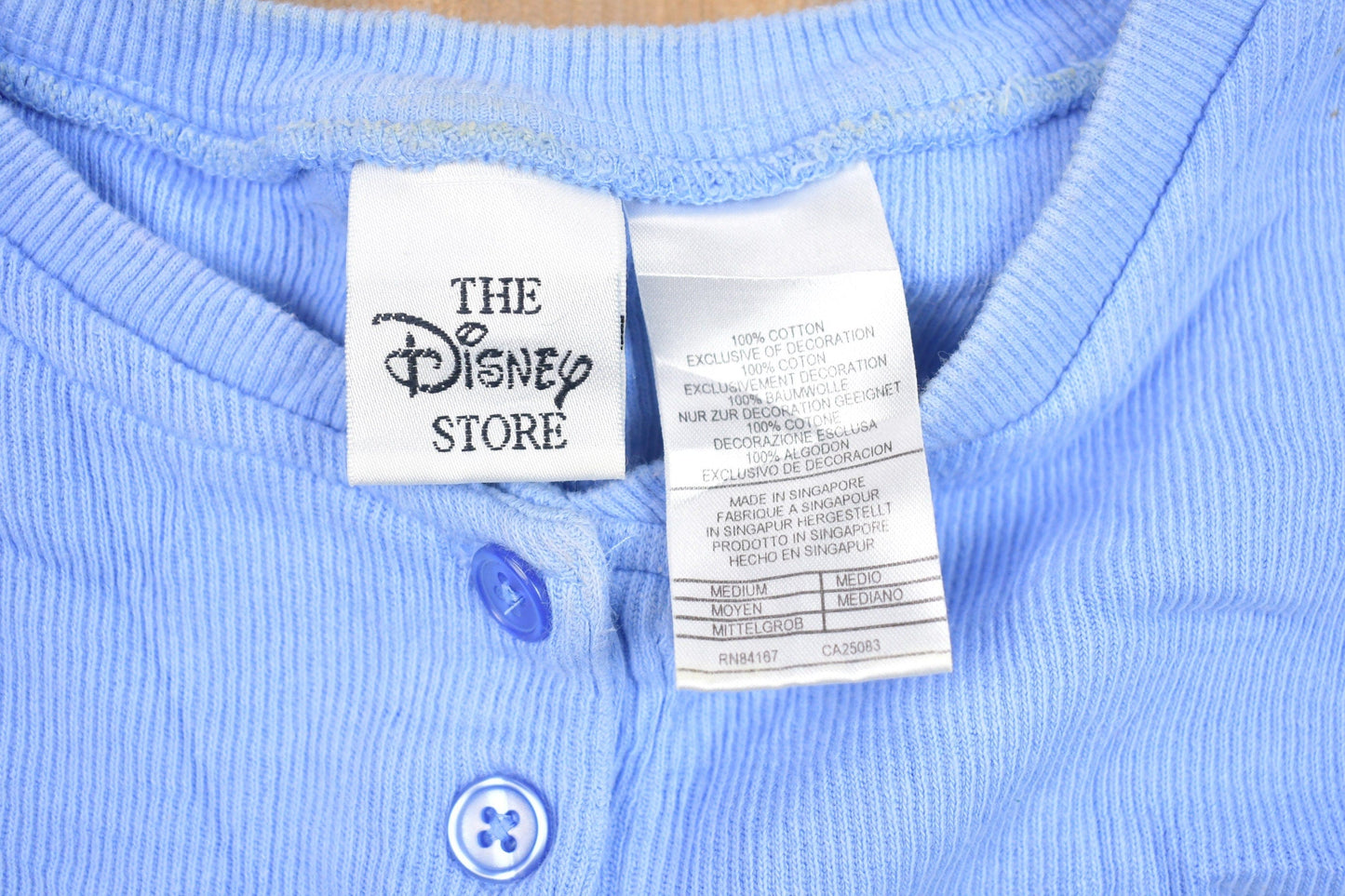 Vintage 1990s Disney Winnie the Pooh Henley Shirt Women's M from propervintagecanada