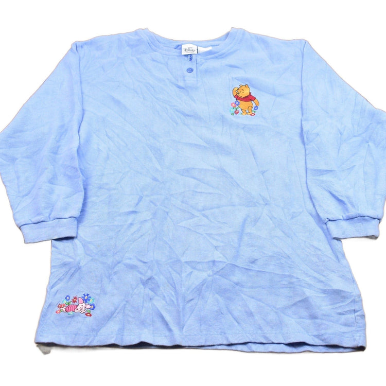 Vintage 1990s Disney Winnie the Pooh Henley Shirt Women's M from propervintagecanada