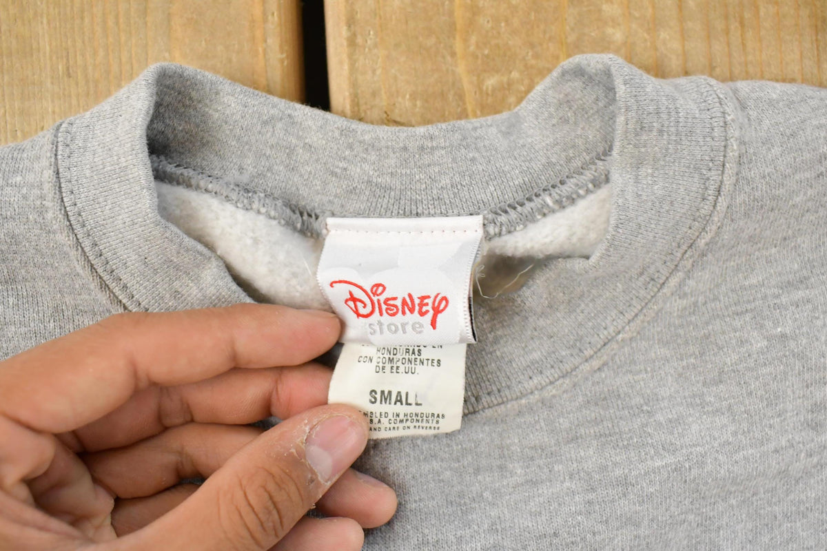 Vintage 1990s Disney Winnie The Pooh Winter Crewneck Sweatshirt Men's S from propervintagecanada