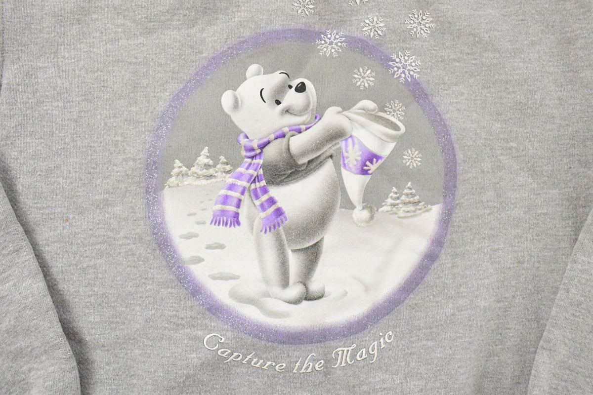 Vintage 1990s Disney Winnie The Pooh Winter Crewneck Sweatshirt Men's S from propervintagecanada