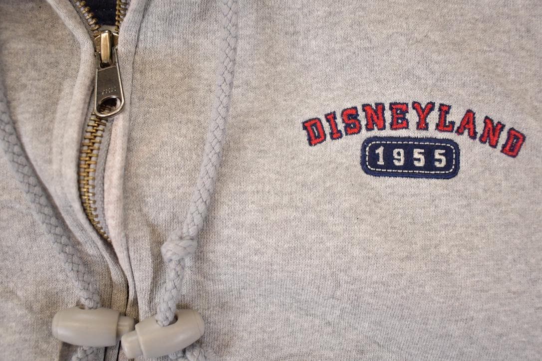 Vintage 1990s Disneyland Full Zip Hoodie Sweater Women's XL / Vintage Mickey Mouse Sweatshirt / Disneyland Cartoon Sweater from propervintagecanada
