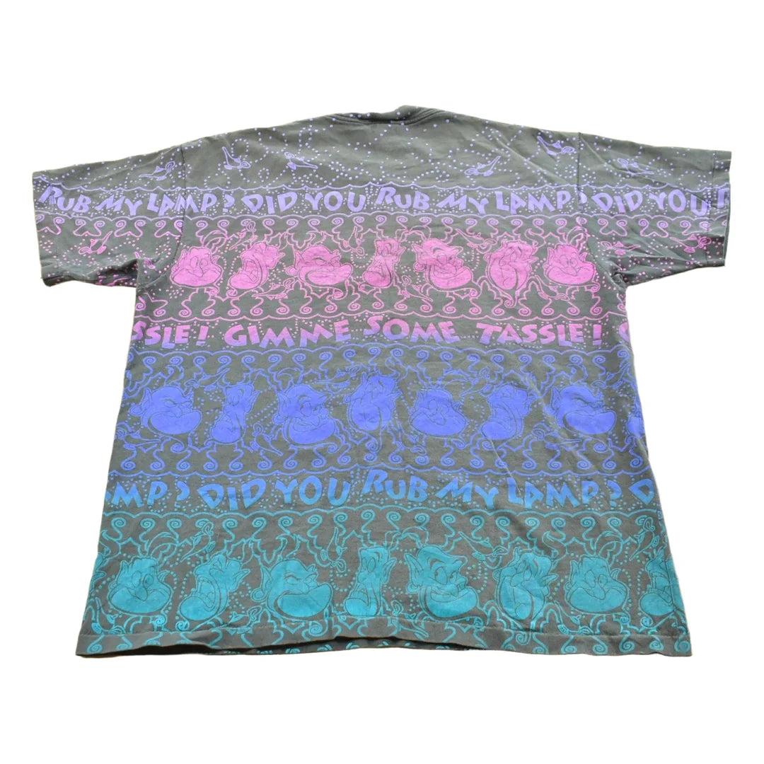 Vintage 1990s Disneys Aladdin AOP Genie T-Shirt Mens Men's Large from propervintagecanada