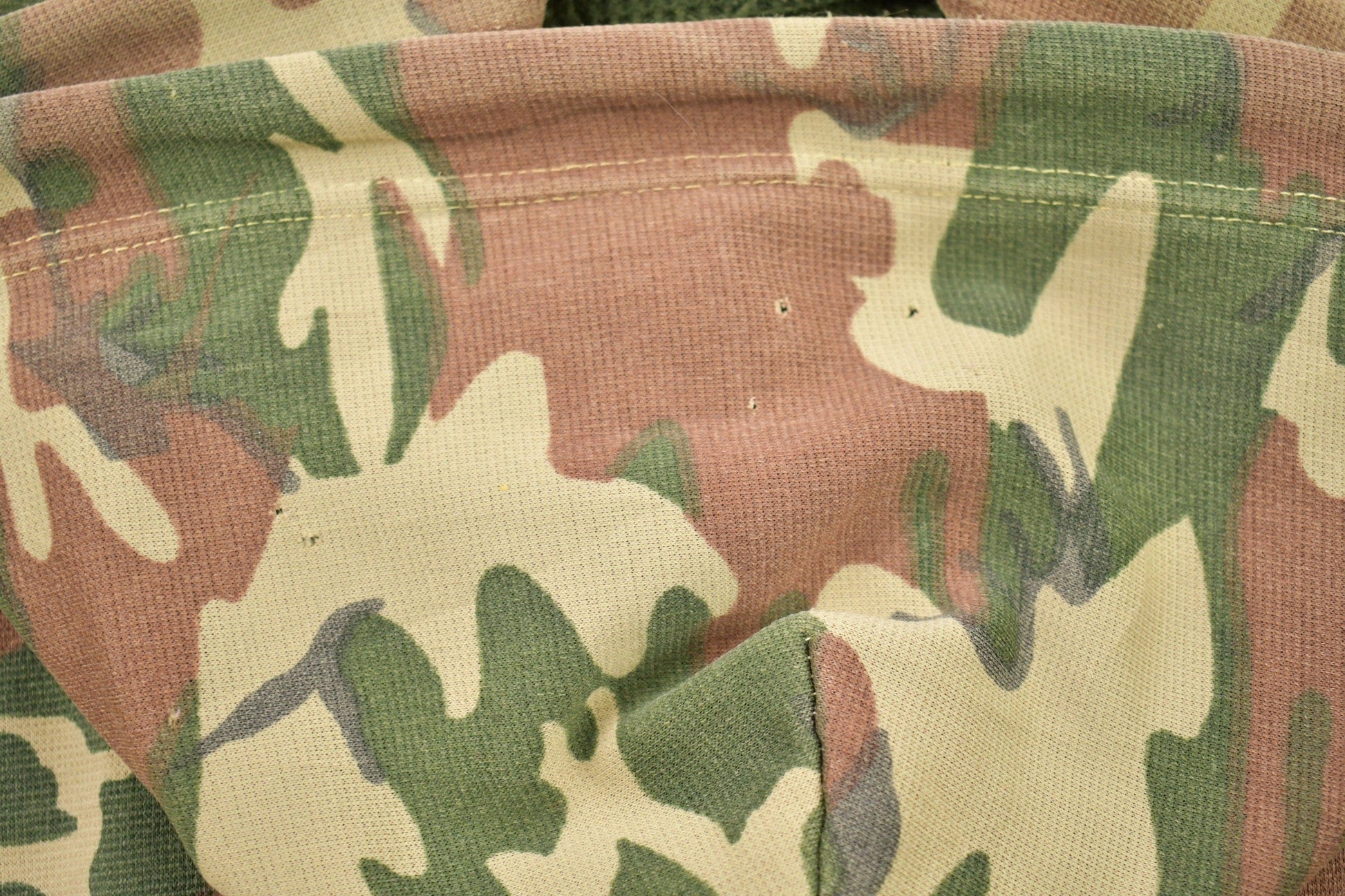 Vintage 1990s Distressed Camouflage Zip Up Hoodie Men's Small from propervintagecanada