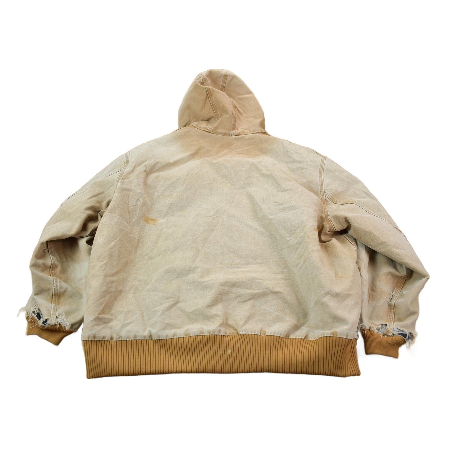 Vintage 1990s Distressed Carhartt Beige Active Jac Jacket Size 3XL Men's 3XL from propervintagecanada
