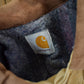 Vintage 1990s Distressed Carhartt Blanket Lined Button Down Jacket Men's L from propervintagecanada