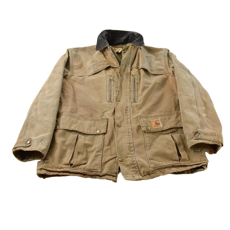 Vintage 1990s Distressed Carhartt Blanket Lined Field Coat Men's M from propervintagecanada