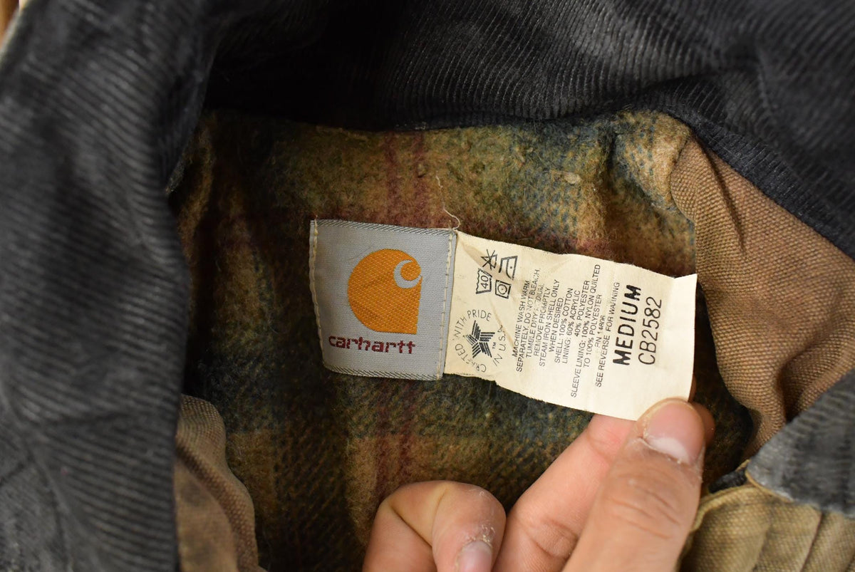 Vintage 1990s Distressed Carhartt Blanket Lined Field Coat Men's M from propervintagecanada