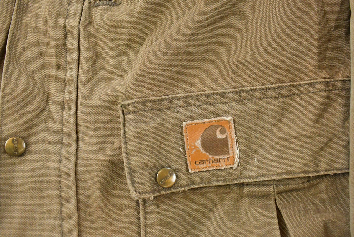 Vintage 1990s Distressed Carhartt Blanket Lined Field Coat Men's M from propervintagecanada