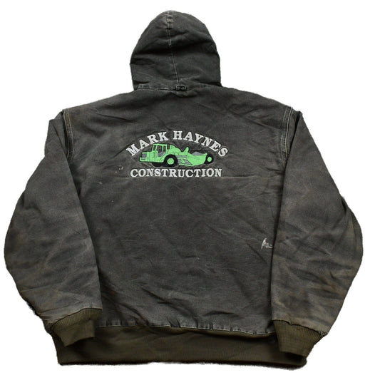 Vintage 1990s Distressed Carhartt Full Zip Workwear Jacket Men's XL