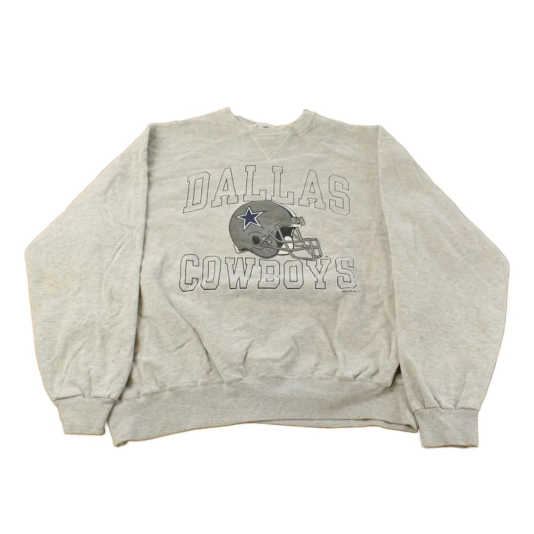 Vintage 1990s Distressed Dallas Cowboys NFL Crewneck Sweatshirt Men's 2XL / Football / Sportswear / NFL Graphic / Champion from propervintagecanada