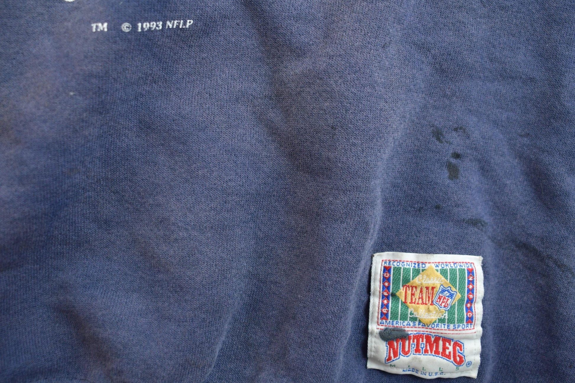 Vintage 1990s Distressed Dallas Cowboys NFL Crewneck Sweatshirt Men's Large from propervintagecanada