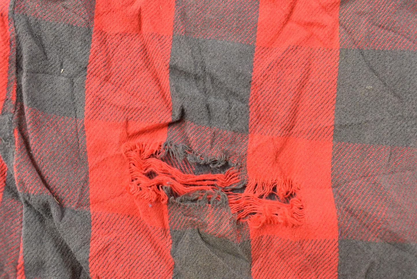 Vintage 1990s Distressed Five Brother Plaid Flannel Button Up Shirt Men's Large from propervintagecanada