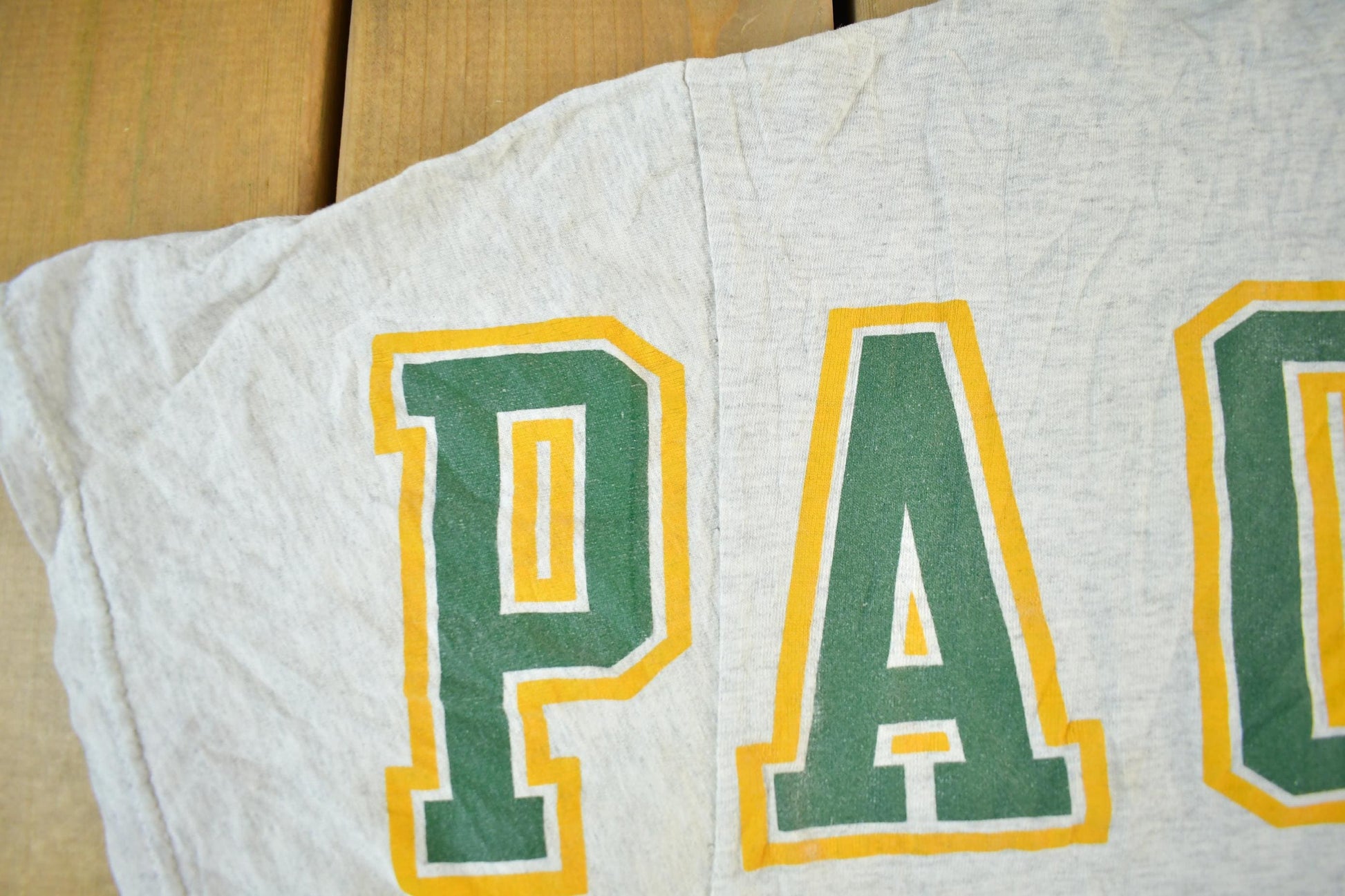 Vintage 1990s Distressed Green Bay Packers NFL Graphic T Shirt Men's XL from propervintagecanada