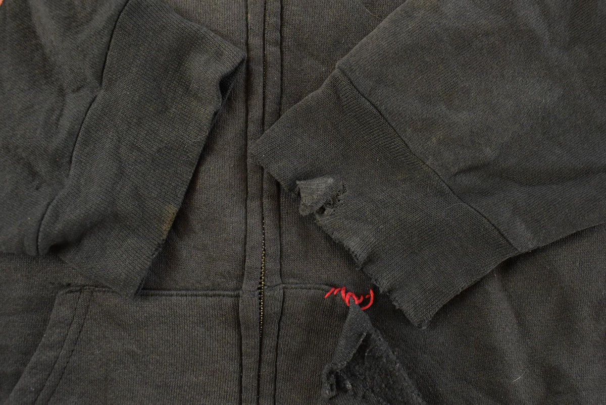 Vintage 1990s Distressed Harley Davidson Graphic Full Zip Hoodie Men's 3XL from propervintagecanada