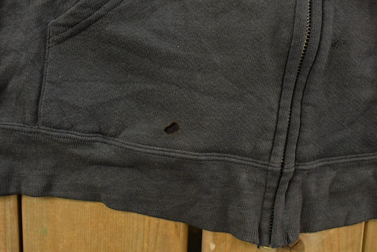 Vintage 1990s Distressed Harley Davidson Graphic Full Zip Hoodie Men's 3XL from propervintagecanada