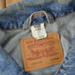 Vintage 1990s Distressed Jean Jacket Men's XL from propervintagecanada