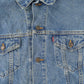 Vintage 1990s Distressed Jean Jacket Men's XL from propervintagecanada