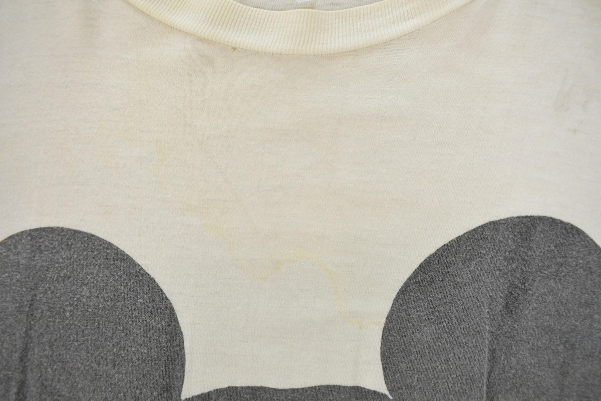 Vintage 1990s Distressed Mickey Mouse Graphic T-Shirt Men's / 90s Disney Tee / Mickey Classics / Single Stitch / Sleepwear from propervintagecanada