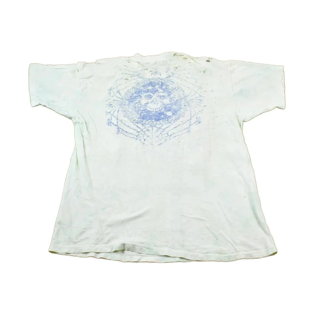 Vintage 1990s Distressed Psychedelic Single Stitch Graphic Band Tee T-Shirt Men's Large from propervintagecanada