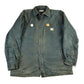 Vintage 1990s Distressed Sun Faded Carhartt Lined Shirt Jacket Men's Large from propervintagecanada