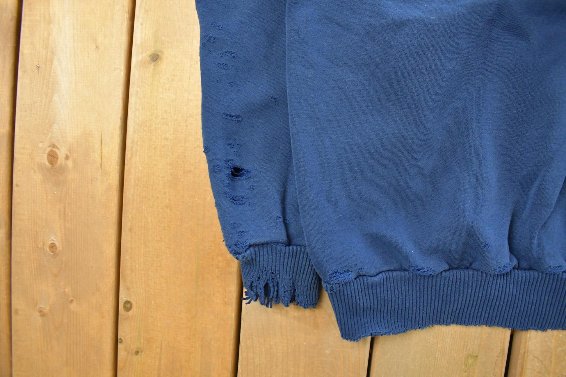 Vintage 1990s Distressed University Of Michigan Wolverines Collegiate Crewneck Sweatshirt Men's Large from propervintagecanada