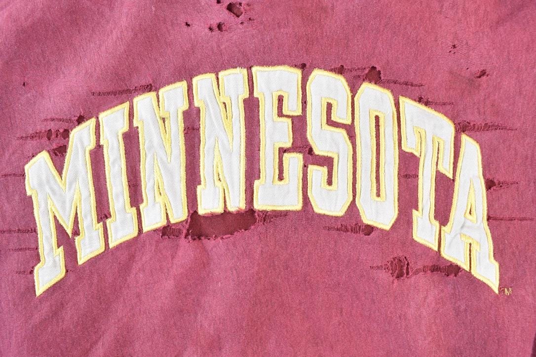 Vintage 1990s Distressed University Of Minnesota Hoodie Men's M from propervintagecanada