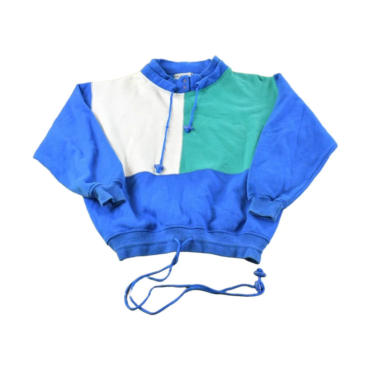 Vintage 1990s Diversity Sport Color Block Collared Sweatshirt Men's M from propervintagecanada