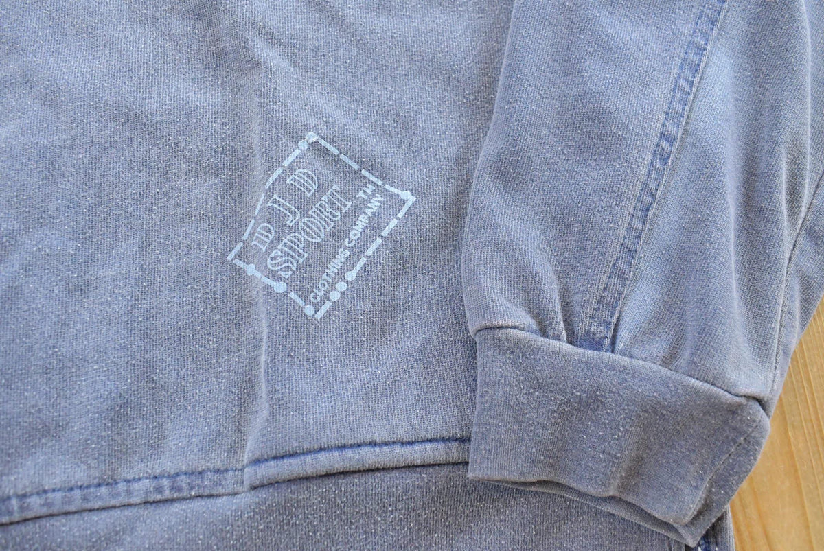 Vintage 1990s DJD Blank Cropped Quarter Zip Crewneck Sweatshirt Men's M from propervintagecanada