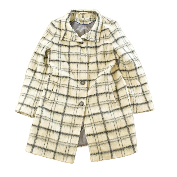 Vintage 1990s DKNY Wool Plaid Trench Coat Women's Medium from propervintagecanada