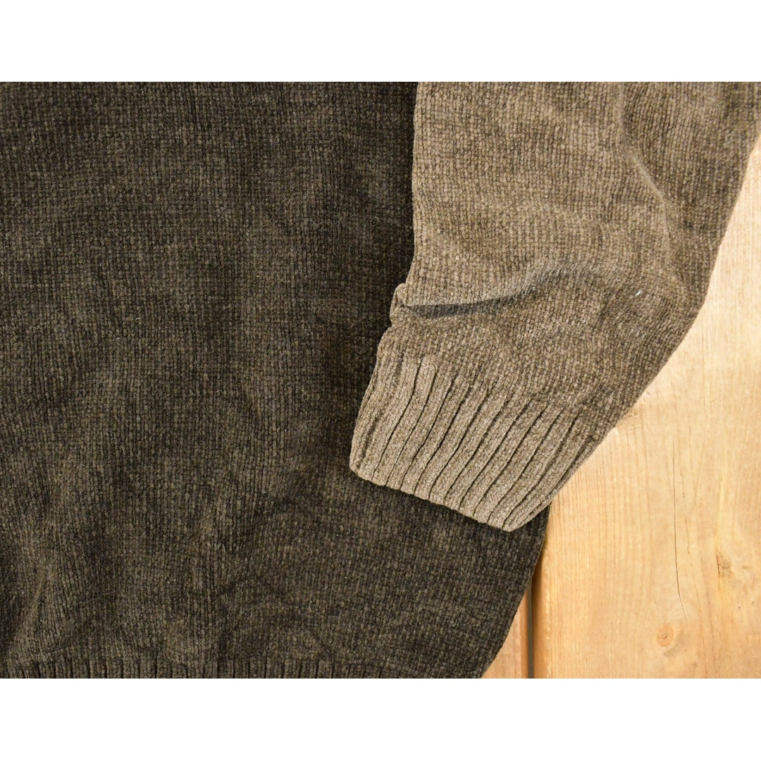 Vintage 1990s Dockers Knit Abstract Argyle Pattern Crewneck Sweater Men's L / 90s Knitted Sweatshirt / Vintage Preppy Knits from propervintagecanada