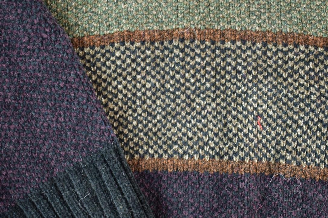 Vintage 1990s Dockers Knit Abstract Pattern Crewneck Sweater Made In 90s Crewneck Men's XL from propervintagecanada