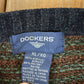 Vintage 1990s Dockers Knit Abstract Pattern Crewneck Sweater Made In 90s Crewneck Men's XL from propervintagecanada