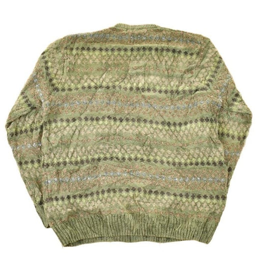 Vintage 1990s Dockers Striped Knit Crewneck Sweater Men's L from propervintagecanada