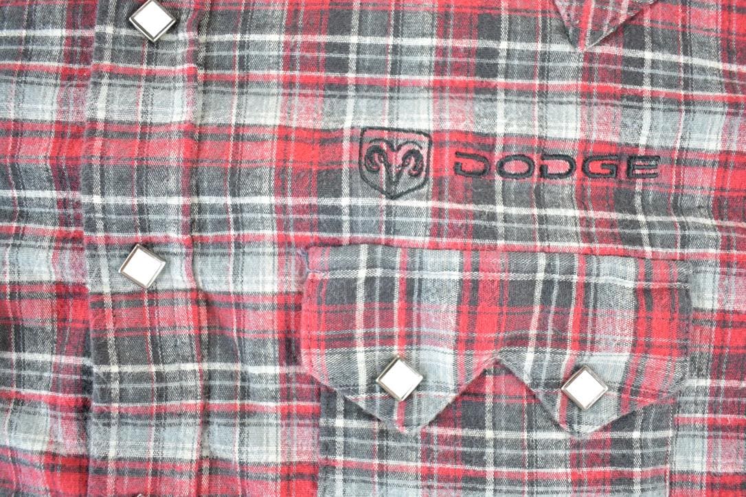 Vintage 1990s Dodge Button Up Western Style Shirt Men's XL from propervintagecanada