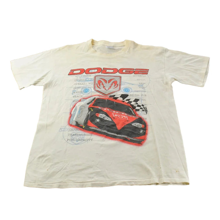 Vintage 1990s Dodge Motorsports Racing Graphic T-Shirt Men's XL from propervintagecanada