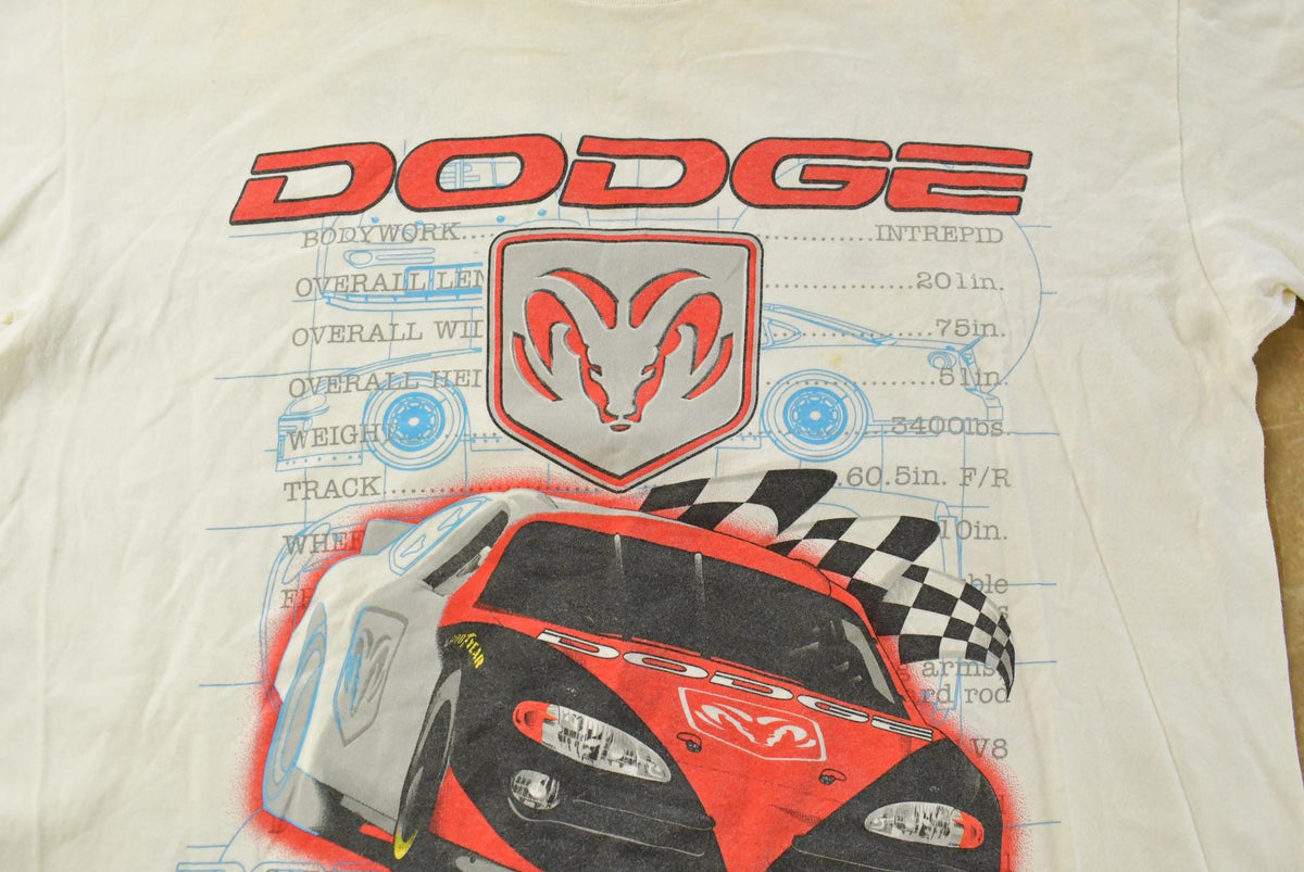 Vintage 1990s Dodge Motorsports Racing Graphic T-Shirt Men's XL from propervintagecanada