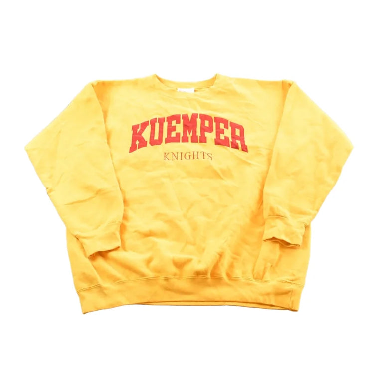Vintage 1990s Dodger Kuemper Knights University Collegiate Crewneck Mens L from propervintagecanada