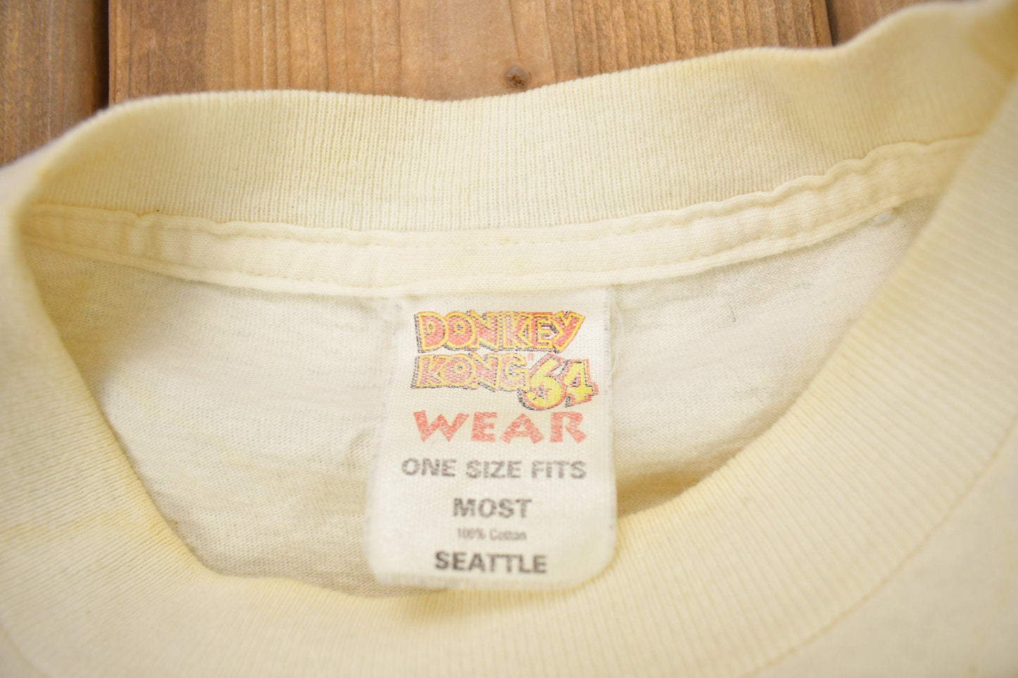 Vintage 1990s Donkey Kong 64 All Over Print Nintendo T-shirt from propervintagecanada