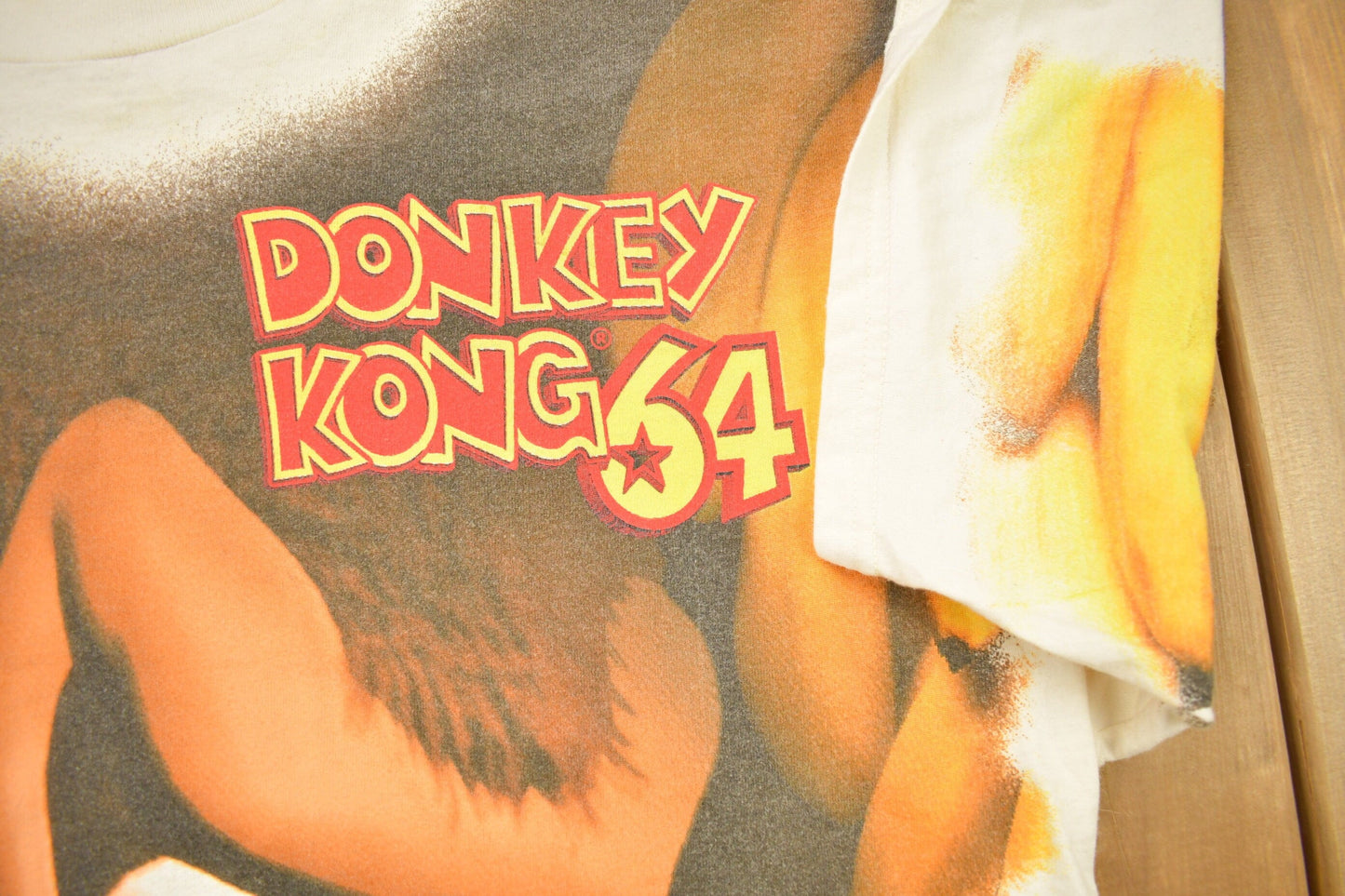 Vintage 1990s Donkey Kong 64 All Over Print Nintendo T-shirt from propervintagecanada