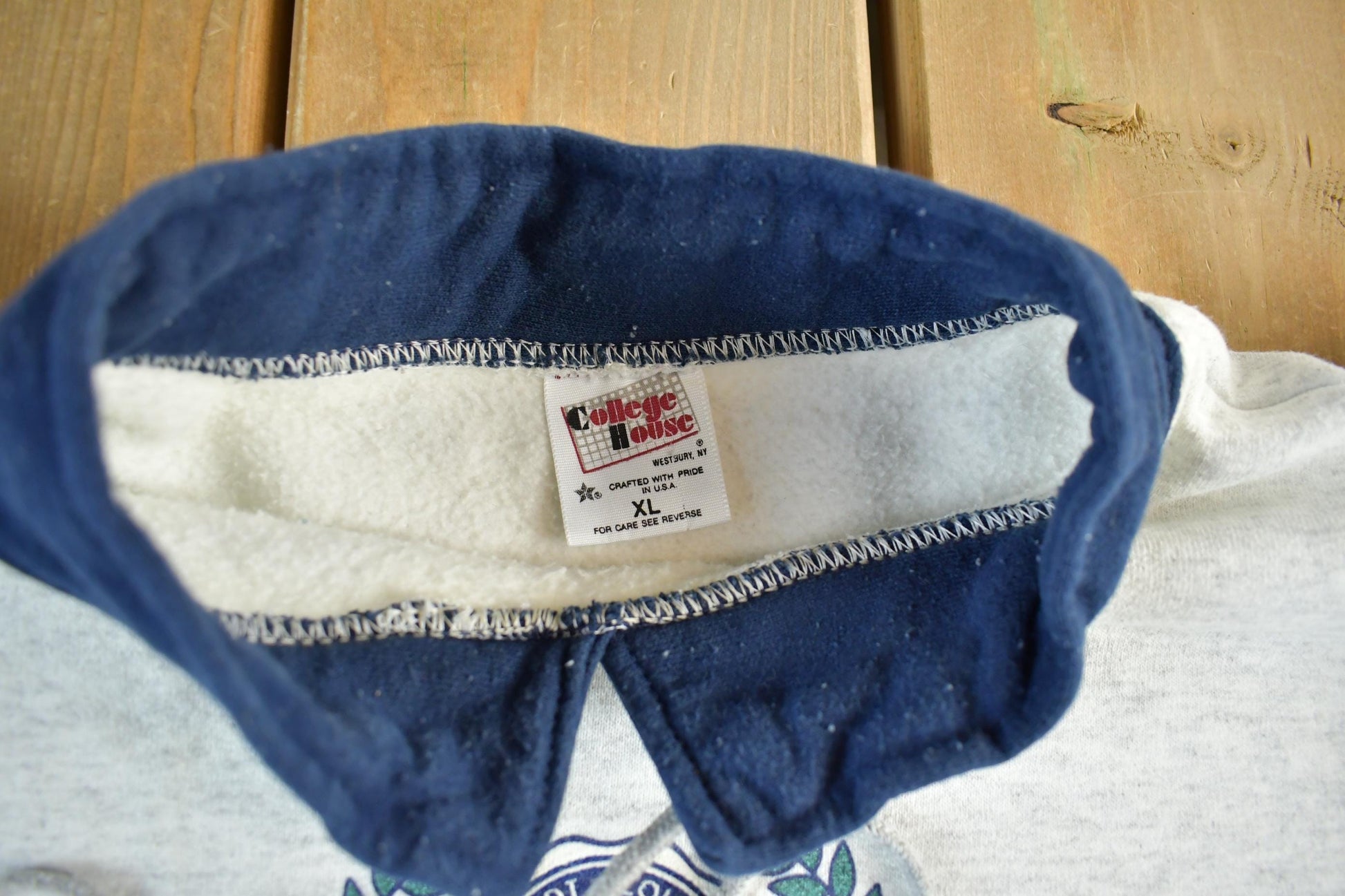 Vintage 1990s Dordt College Collegiate Mockneck Sweatshirt Men's XL from propervintagecanada