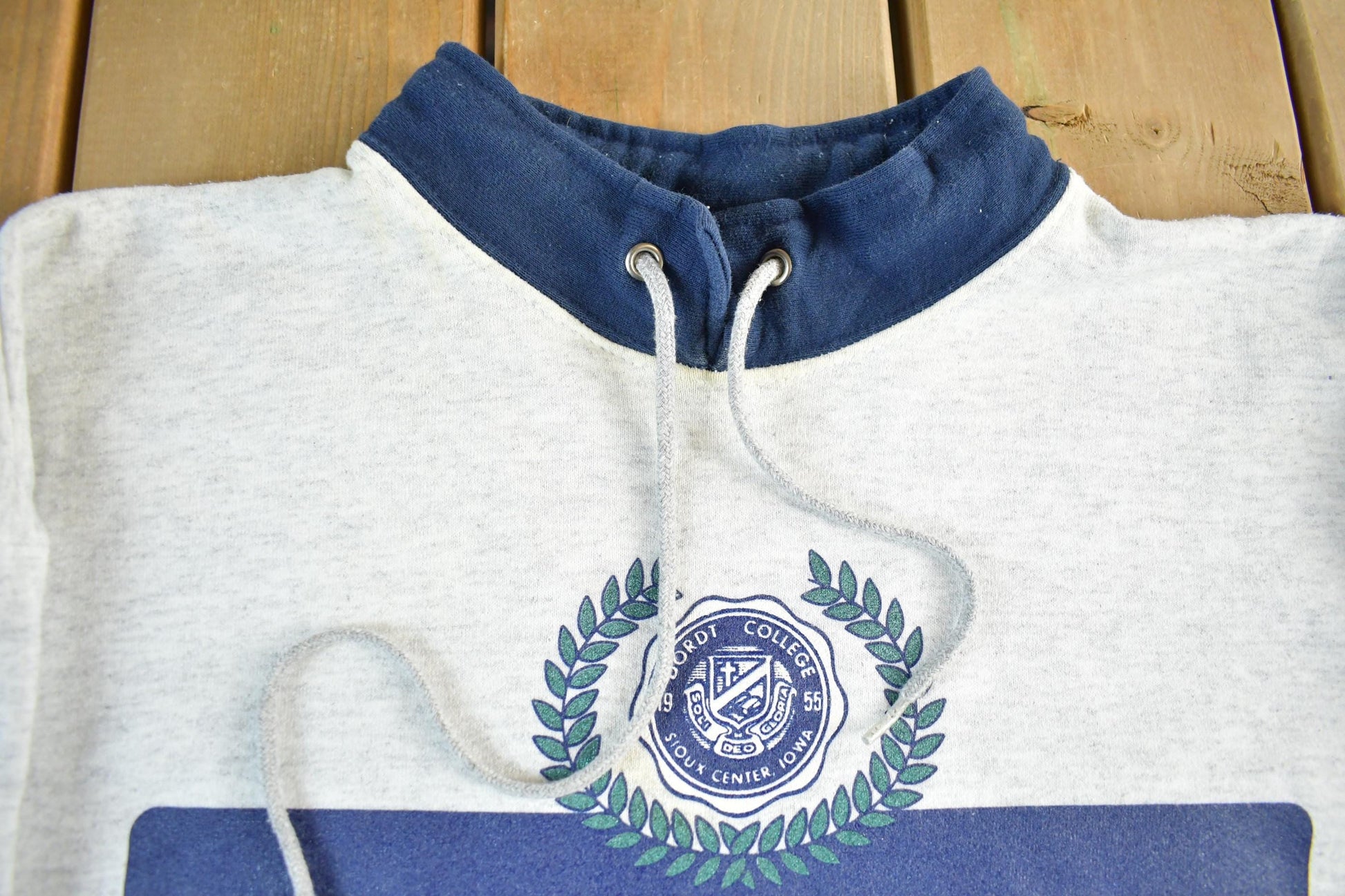 Vintage 1990s Dordt College Collegiate Mockneck Sweatshirt Men's XL from propervintagecanada